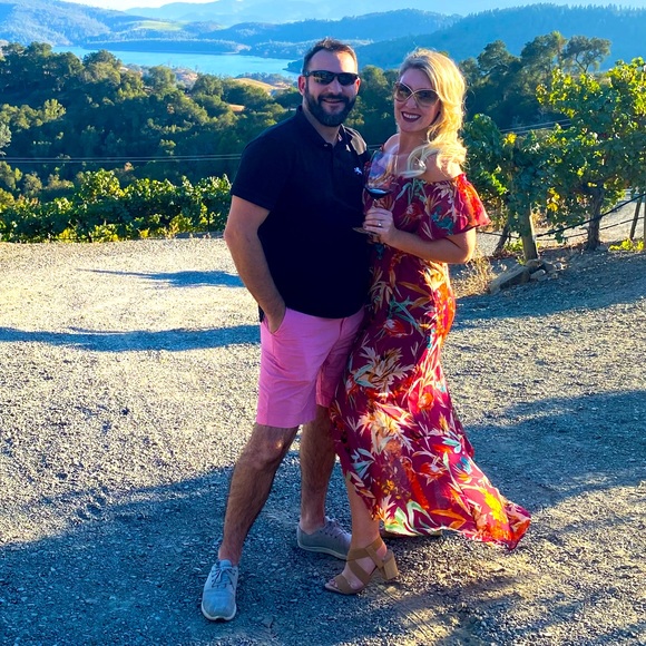 Express Dresses & Skirts - Express Red Floral Maxi Dress